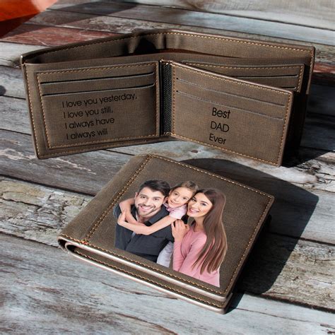 custom photo wallet for men.